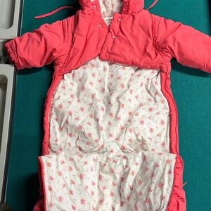 SNOWSUIT + MITTENS JACADI BABY 6 month